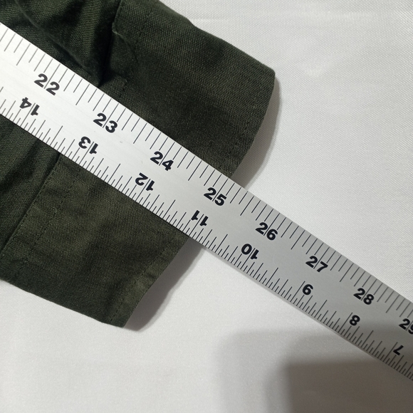 Johnny Bigg Men's Green Linen Blend Long Sleeve Button Down Shirt Size 4XL NWT - Picture 8 of 9
